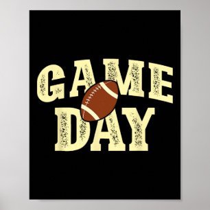 Spieltag Football-Mannschaftssport Vintage  Poster