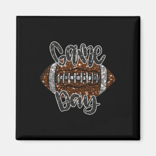 Spieltag Fußball Bling Football Flag Fallen Magnet