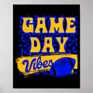 Spieltag Stimmung Football Saison Fußball Blau Gol Poster