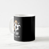 Spieltag Stimmung Lustige Fußballmutter Leopard He Kaffeetasse (Vorderseite Links)