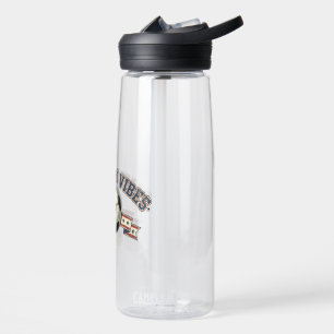 Spieltag Stimmung US Fußball Retro Fan Trinkflasche