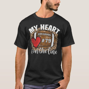 Spieltag-Trikot Nummer 79 Football Mein Herz Steht T-Shirt