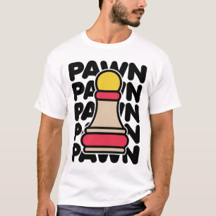 Spieltaktisches Schachfiguren-T-Shirt-Design T-Shirt