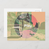 Spieltaste über Ihrem Foto Postkarte (Vorne/Hinten)