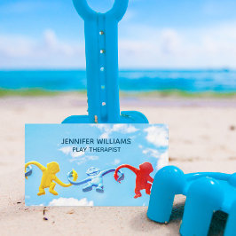 Spieltherapeut Kinderpsychologe Blue Sky Toys Visitenkarte