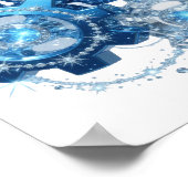 Spieltönendes Blau BLUE GEAR Poster (Ecke)