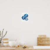 Spieltönendes Blau BLUE GEAR Poster (Küche)