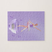 Spieluhr-Ballerina mit Wasser-Lilie, Monogramm Puzzle (Horizontal)