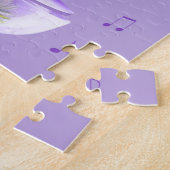 Spieluhr-Ballerina mit Wasser-Lilie, Monogramm Puzzle (Seite)