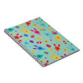 Spielvoll und farbenfroh Design Spiral Notebook Notizblock (Rechte Seite)