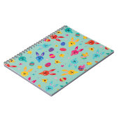 Spielvoll und farbenfroh Design Spiral Notebook Notizblock (Linke Seite)