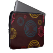 Spielvolle, farbenfrohe, trendige, cool gestreifte laptopschutzhülle (Vorne Rechts)