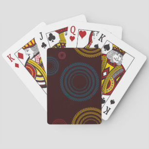Spielvolle, farbenfrohe, trendige, cool gestreifte spielkarten