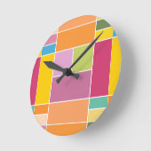 Spielvolle geometrische Blöcke für die Springtime Runde Wanduhr (Winkel)