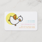 Spielvolle Pastelle Duckies & Niedlich Dots Visite Visitenkarte (Rückseite)