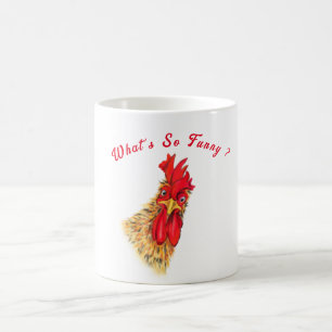 Spielvolle Tasse Geschenk Überraschender Rooster -