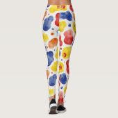 Spielvolles Chunky Irregulary Camouflage Pattern Leggings (Rückseite)