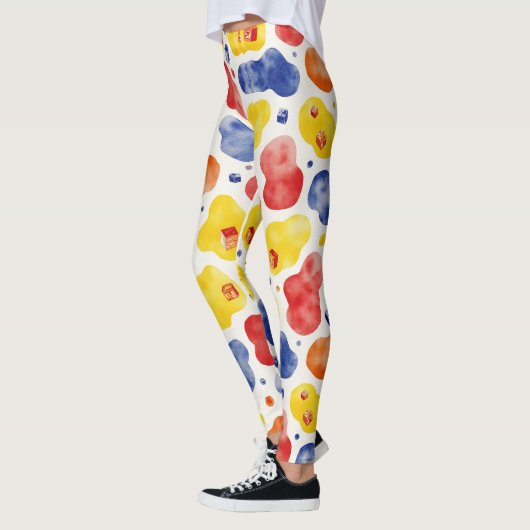 Spielvolles Chunky Irregulary Camouflage Pattern Leggings (Links)