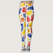Spielvolles Chunky Irregulary Camouflage Pattern Leggings (Vorderseite)