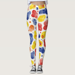 Spielvolles Chunky Irregulary Camouflage Pattern Leggings