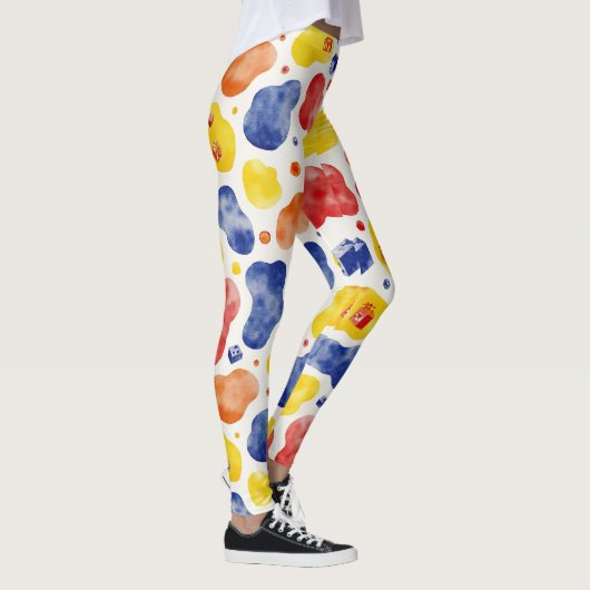 Spielvolles Chunky Irregulary Camouflage Pattern Leggings (Rechts)