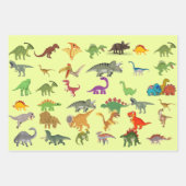 Spielvolles Dinosaurier Wrapping Paper Geschenkpapier Set (Vorderseite 2)