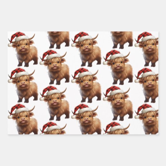 Spielvolles Hochglanzpapier Geschenkpapier Set (Vorderseite)