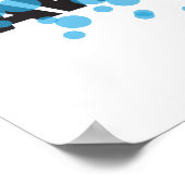 Spielvolles, lebendiges, kühnes, modernes Design P Poster (Ecke)