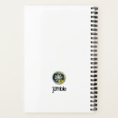 Spielvolles und energiegeladenes SpiralNotebook Notizblock (Rückseite)