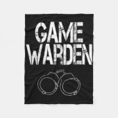 Spielwarden Handschellen Lazy Halloween-Kostüm Fleecedecke (Vorderseite)