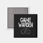 Spielwarden Handschellen Lazy Halloween-Kostüm Magnet (Vorderseite/Rückseite)