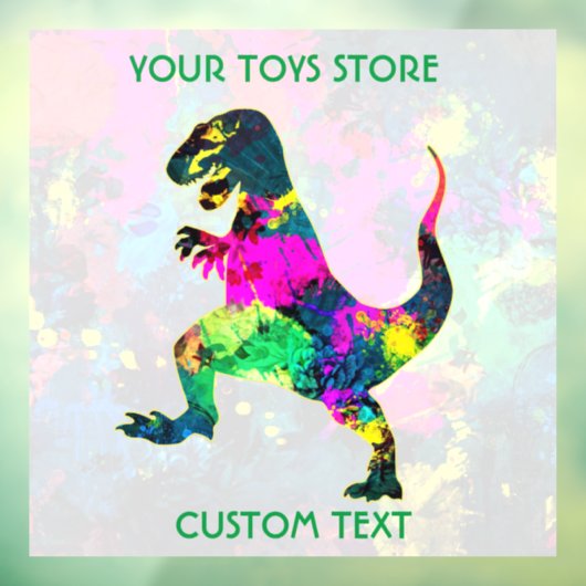 Spielwarenbesitzer oder Kinderspielplatz Fensteraufkleber (Blatt 3)