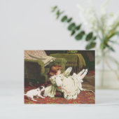 Spielzeit, 1886 postkarte (Stehend Vorderseite)