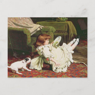 Spielzeit, 1886 postkarte