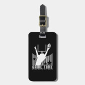 Spielzeit - Fußball Gepäckanhänger (Vorderseite vertikal)