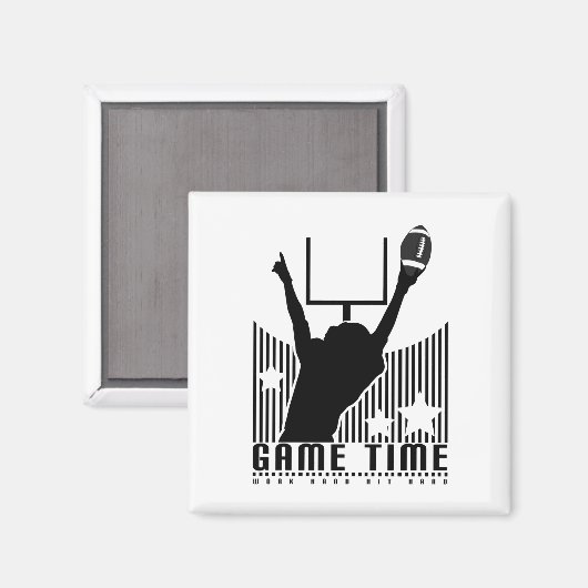 Spielzeit - Fußball Magnet (Vorderseite/Rückseite)