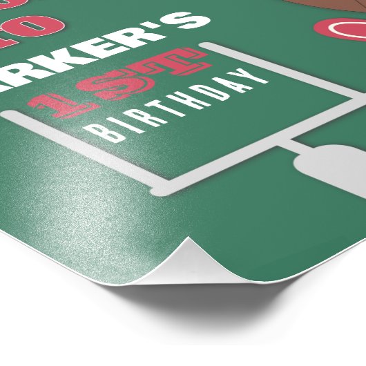 Spielzeit, Fußball-Party, Fußballthema, Geburtstag Fotodruck (Ecke)