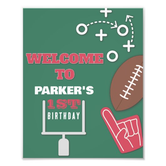 Spielzeit, Fußball-Party, Fußballthema, Geburtstag Fotodruck (Vorne)