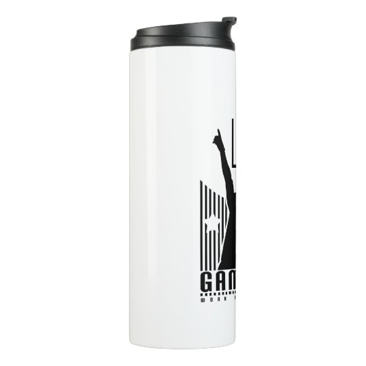 Spielzeit - Fußball Thermosbecher (Nach links gedreht)