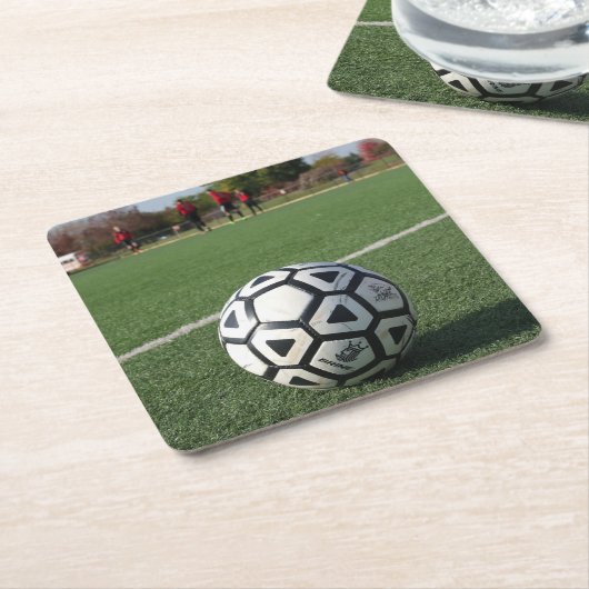 Spielzeit - Fußballball - Untersetzer (angewinkelt)