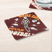 Spielzeit Lasst uns Fußball Halloween Funny spiele Untersetzer (angewinkelt)