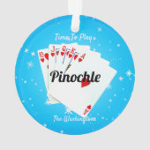 Spielzeit Pinochle Blue Ornament (Rückseite)