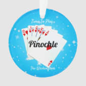 Spielzeit Pinochle Blue Ornament (Vorderseite)