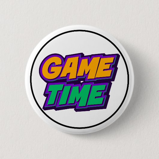 Spielzeit Sports Hype Motivation Button (Vorderseite)