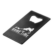 Spielzeit - Takt Geldbeutel Flaschenöffner (Vorderseite Schrägansicht)