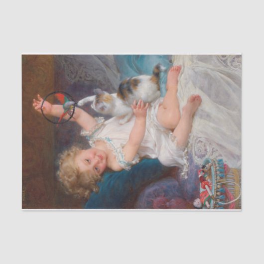 Spielzeit von Emile Munier Seidenpapier (Vorderseite)