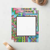 Spielzeithandgemalte Wasserfarben Kunst Mitteilungskarte (Vorderseite/Rückseite Beispiel)