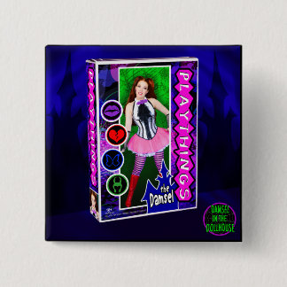 Spielzeug-Album-Abdeckung 2 Zoll-Quadrat-Knopf Button