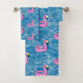 Spielzeug aus rosa Flamingo Badhandtuch Set (Insitu)