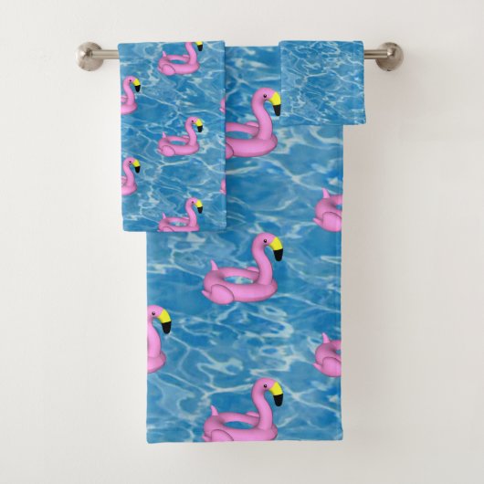 Spielzeug aus rosa Flamingo Badhandtuch Set (Insitu)